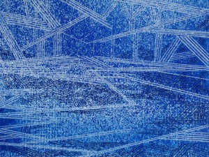 Resonating Line in Blue Series #14